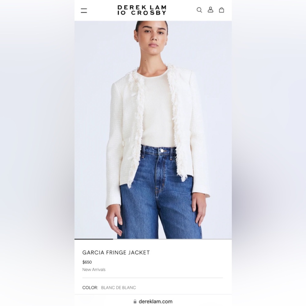 Derek Lam  GARCIA FRINGE JACKET